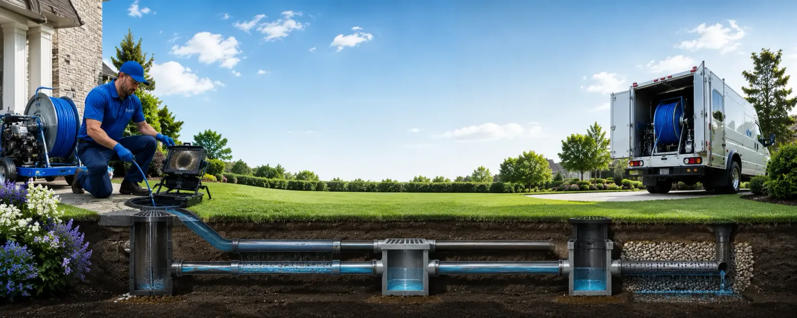 Outdoor drain cleaning information for Varysburg, NY